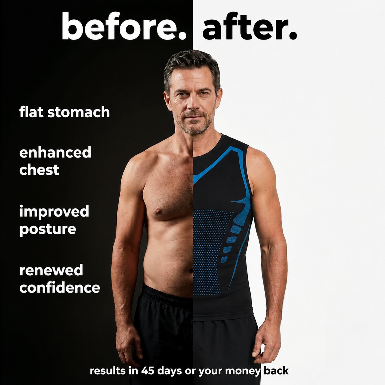 ShapePower™ — No more sucking in your stomach. It stays flat on its own.